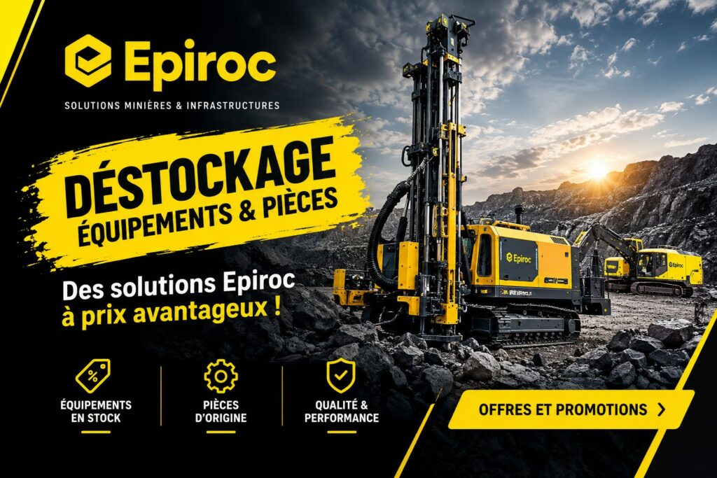 Déstockage de pièces et équipements EPIROC chez ATI Export