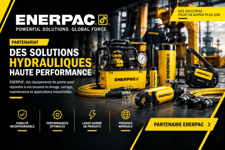 Vérins et pompes hydrauliques ENERPAC fournis par ATI Export