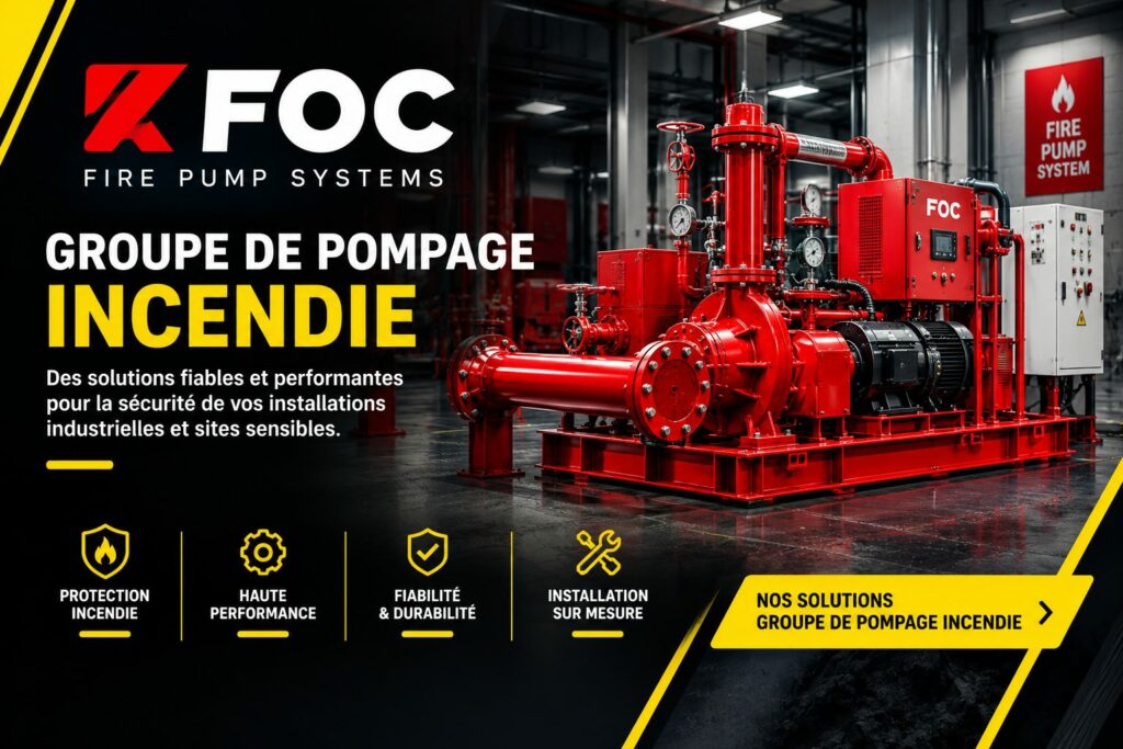 Groupe de pompage incendie FOC proposé par ATI Export